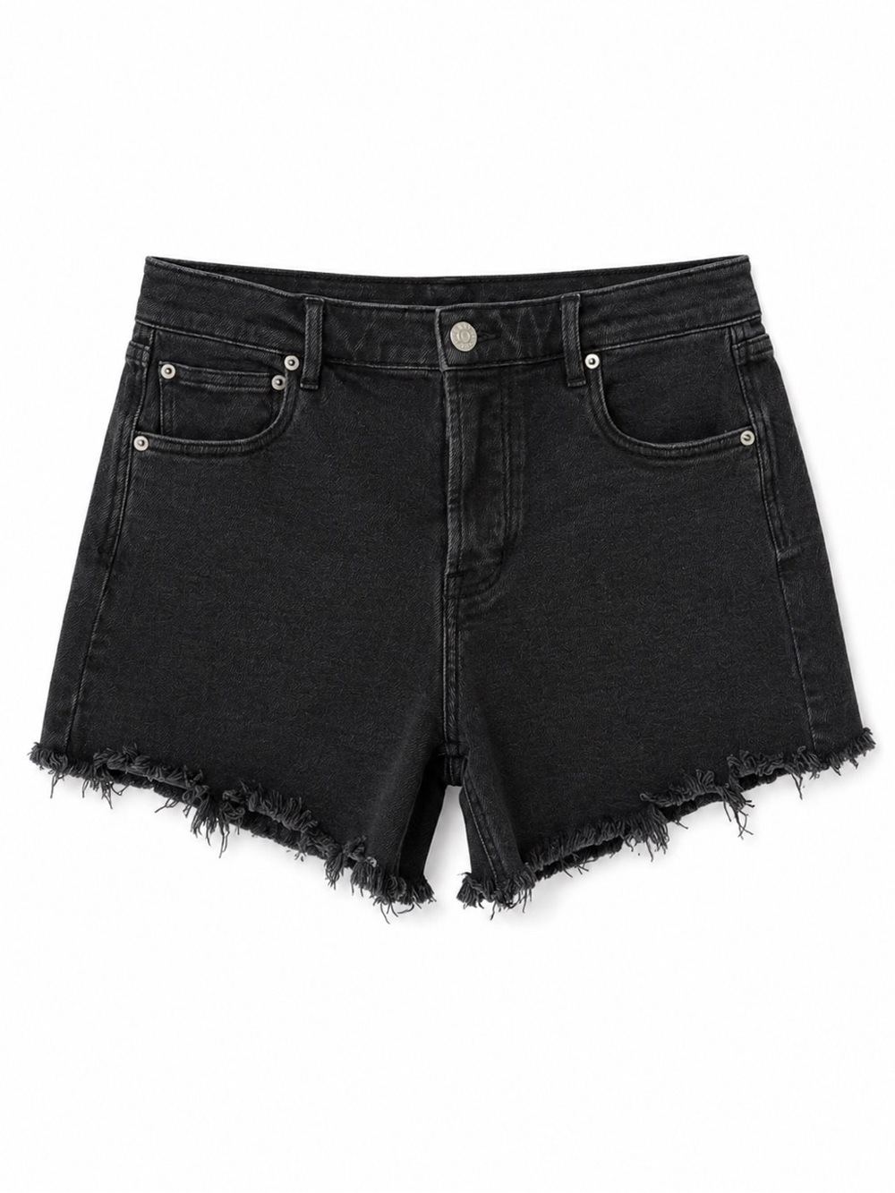 AYR The Juuust Riiight Black Cutoff Denim Shorts Size 29